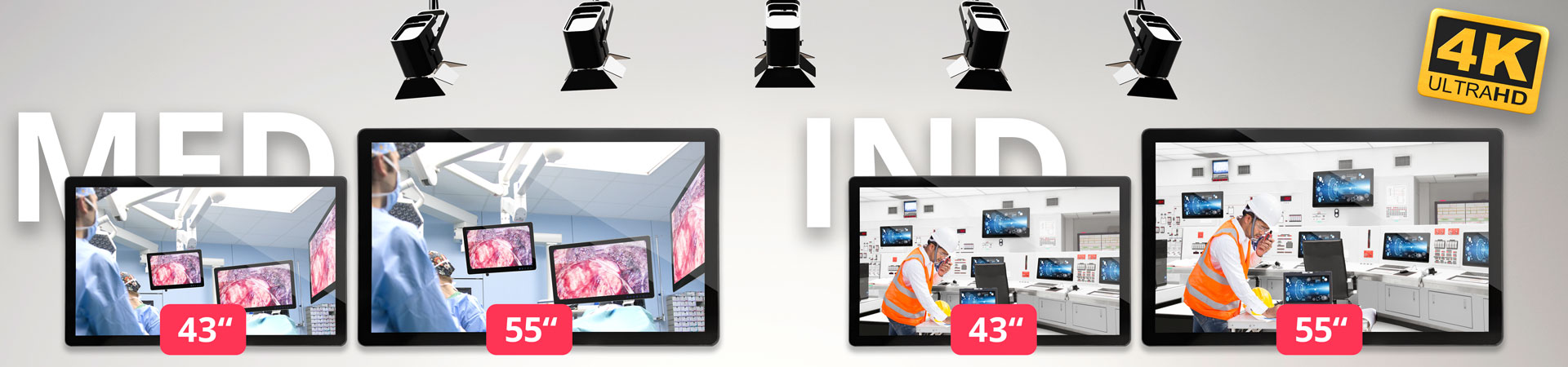 Full Banner - canvys 4K Monitors Medical and Industrial