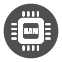 Icon grey circle: RAM